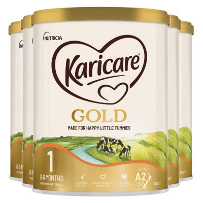 【新西兰直邮】KARICARE 可瑞康金装A2牛奶粉 1段 3/6罐 新包装 可选七天清关线